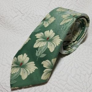 VTG * Jonny Carson Tropical flower Necktie